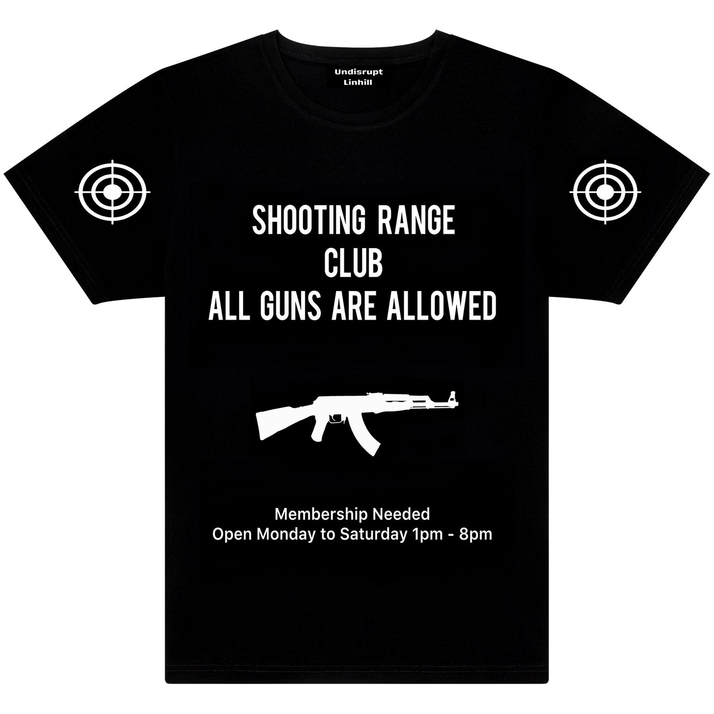 Shooting Range Club Black T-Shirt – Undisrupt Linhill